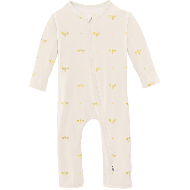 Print Coverall with 2 Way Zipper