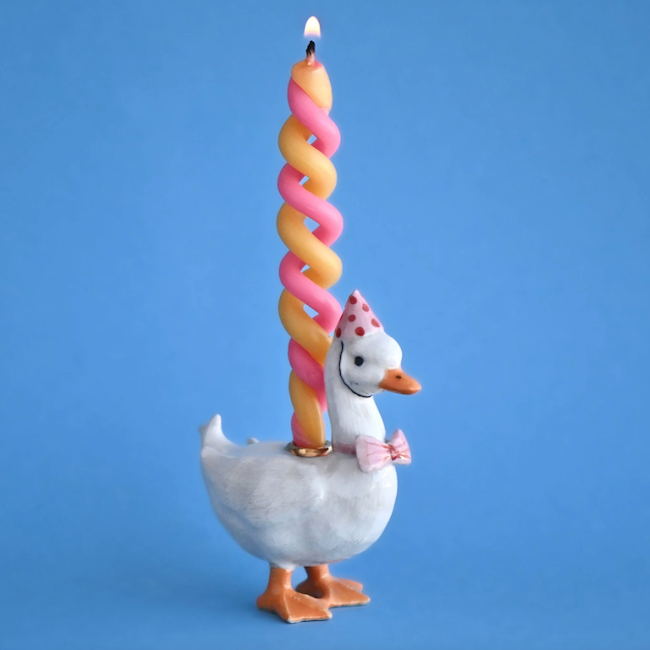 Pink Goose Cake Topper