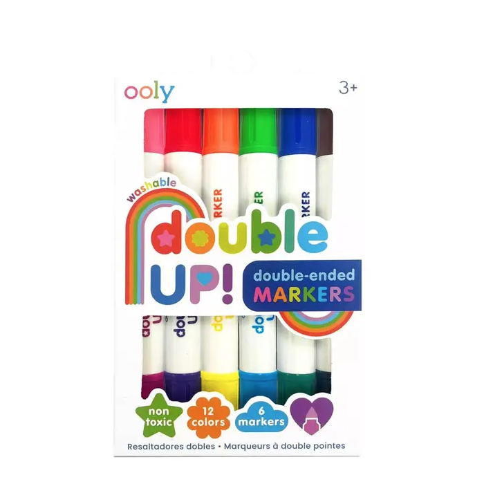 Double Up! Double Ended Markers - Set of 6/12 Colors