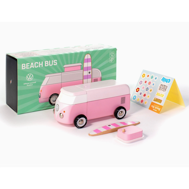 VW Beach Bus Pink