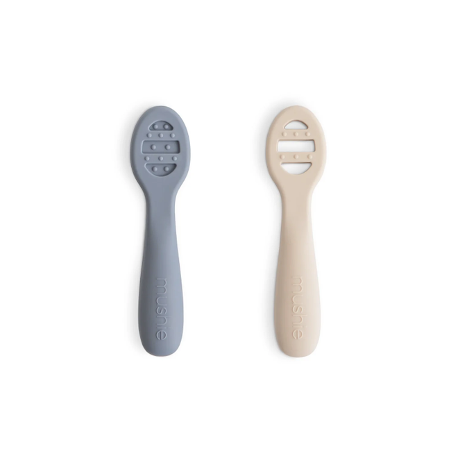 First Feeding Baby Spoons 2-Pack in Tradewinds/Shifting Sand