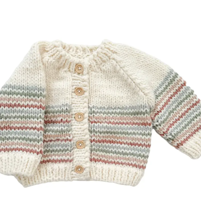 Stripe Cardigan Pastel