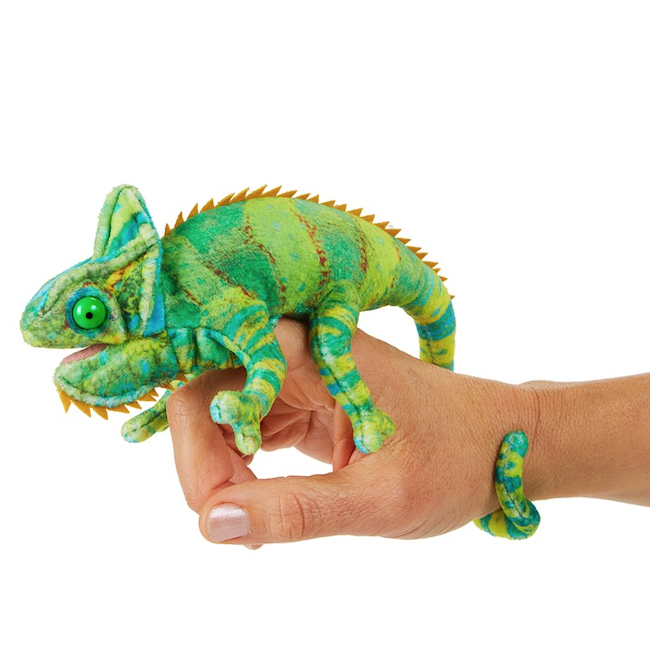 Mini Chameleon Finger Puppet