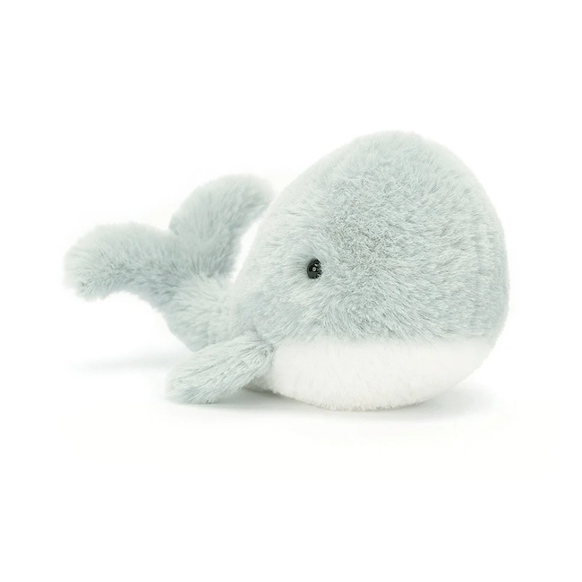 Wavelly Whale Grey