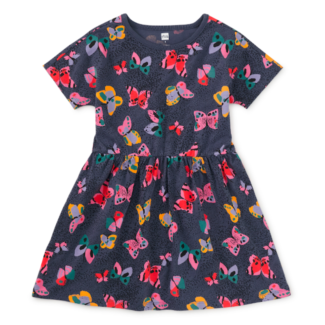 Short Sleeve Twirl Dress