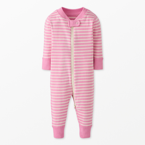 Baby Striped 2-Way Zip Sleeper