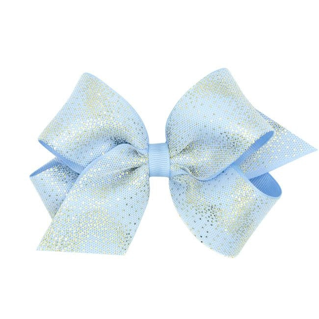 Medium Gold Dot Grosgrain Bow