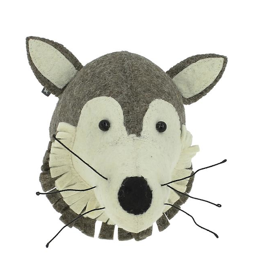 Mini Wolf Head Wall Mount