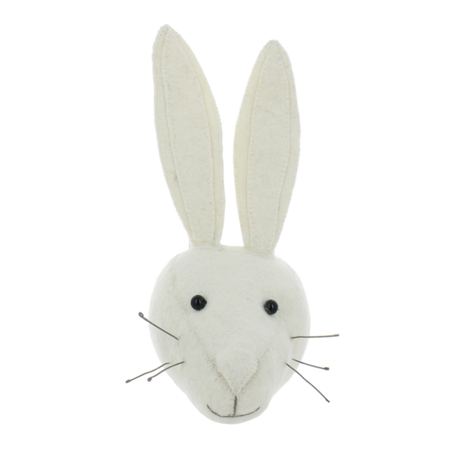 Mini White Rabbit Wall Mount