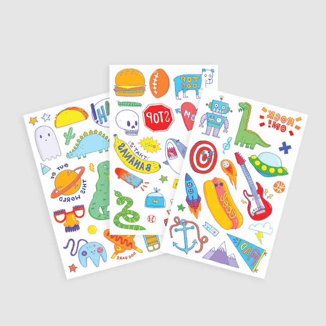 Tattoo-Palooza Temporary Tattoos - Awesome Doodles