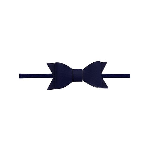 Skinny Leather Bow Tie Headband