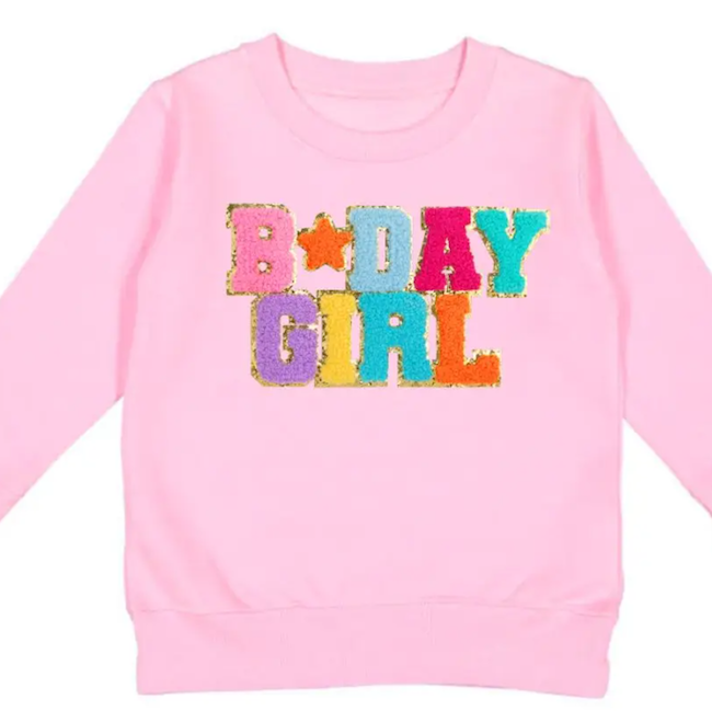 Birthday Girl Patch Sweatshirt
