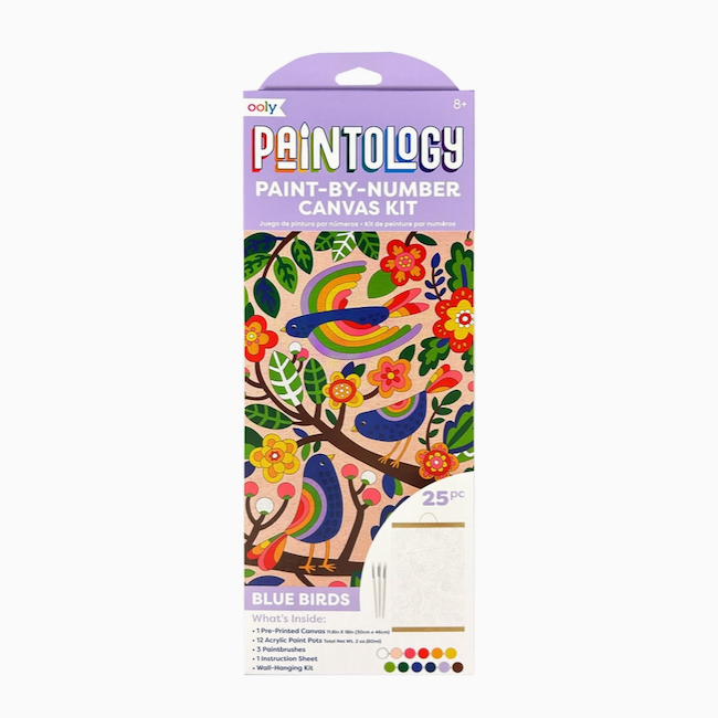 Paintology Paint By Number Canvas Kit - Blue Birds