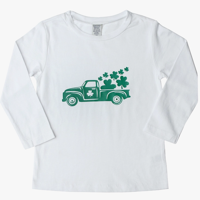 Boys Luck Truck Long Sleeve Shirt