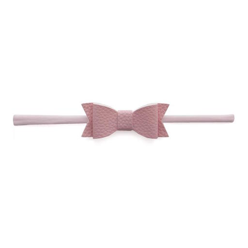 Skinny Leather Bow Tie Headband