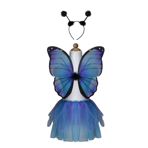 Midnight Butterfly Tutu With Wings And Headband Size 4 - 6