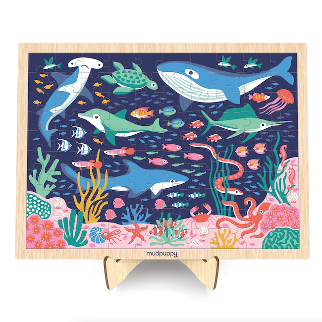 Ocean Life 100 Piece Wood Puzzle