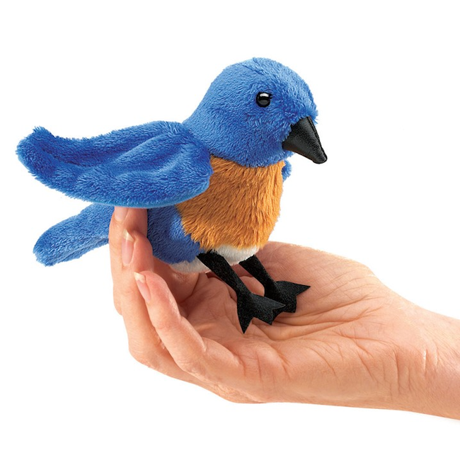 Mini Bluebird Finger Puppet