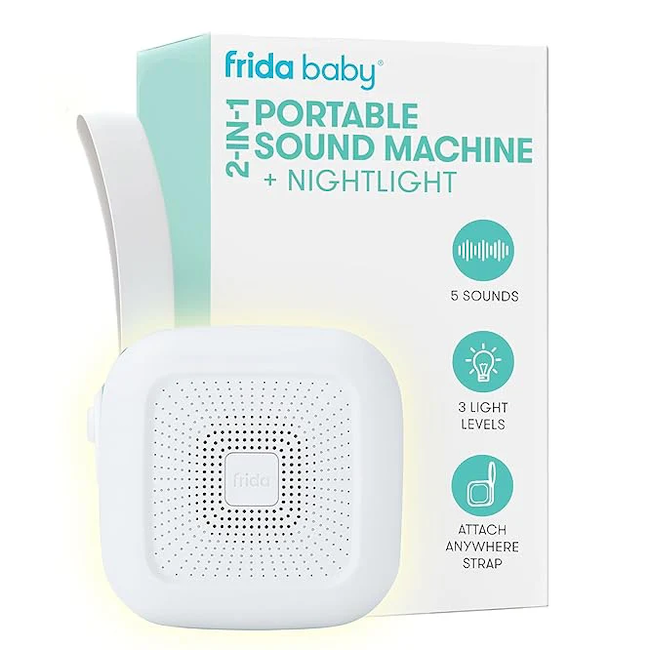 2-in-1 Portable Sound Machine + Nightlight