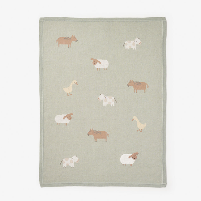 Organic Cotton Knit Blanket