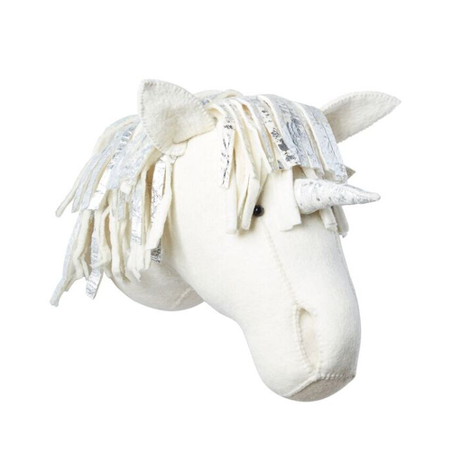 Semi Silver Unicorn Wall Mount