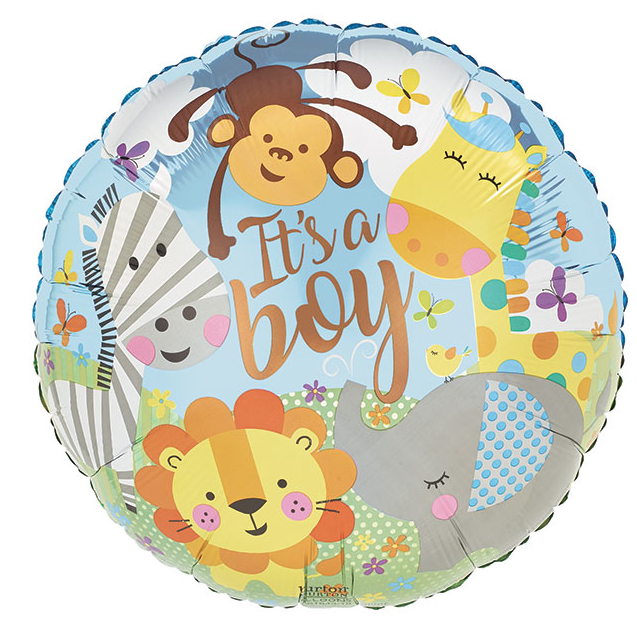 It’s a Boy Animals Balloon