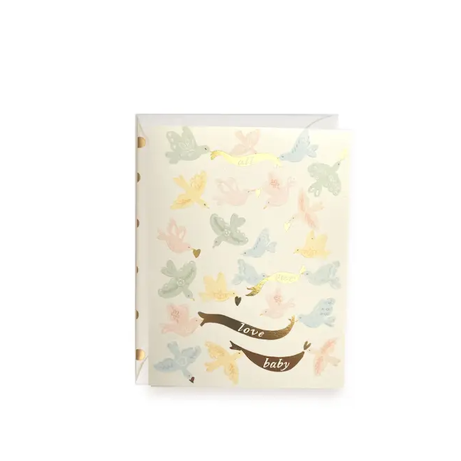 All Our Love Baby Bird Baby Greeting Card