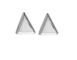 Sterling Silver Triangle Post Earrings