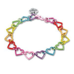 Heart Link Charm Bracelet