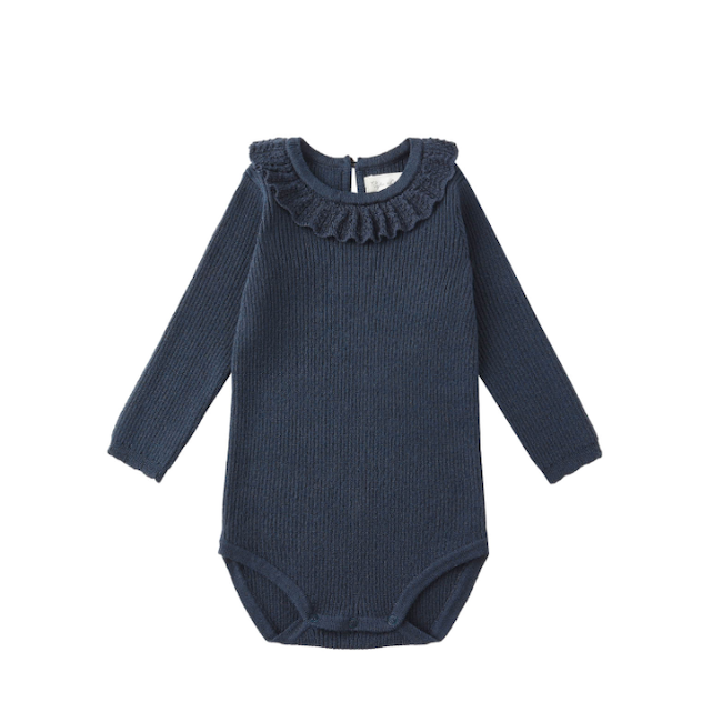 Ruffle Collar Bodysuit