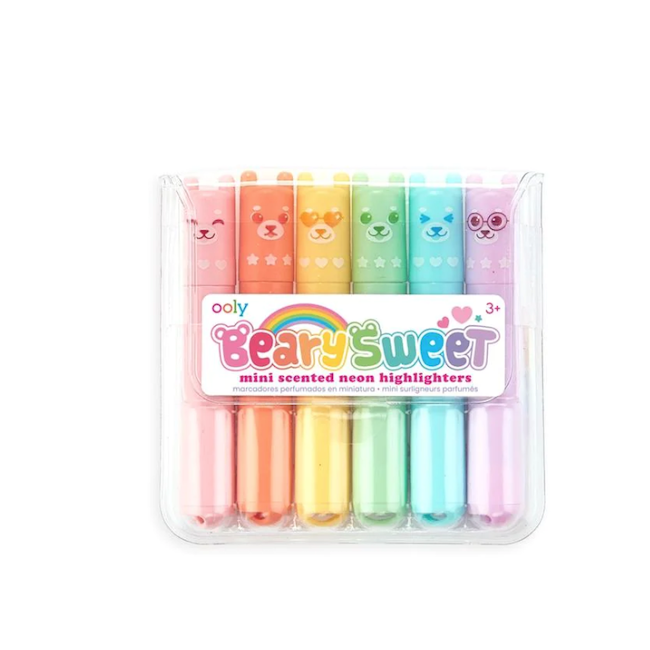 Beary Sweet Mini Scented Highlighters - Set Of 6