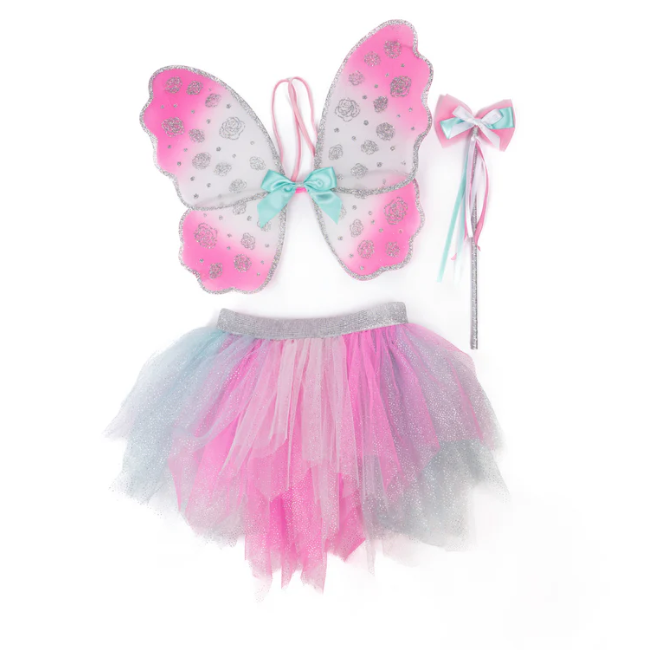 Think Mint Pink Skirt, Wings & Wand