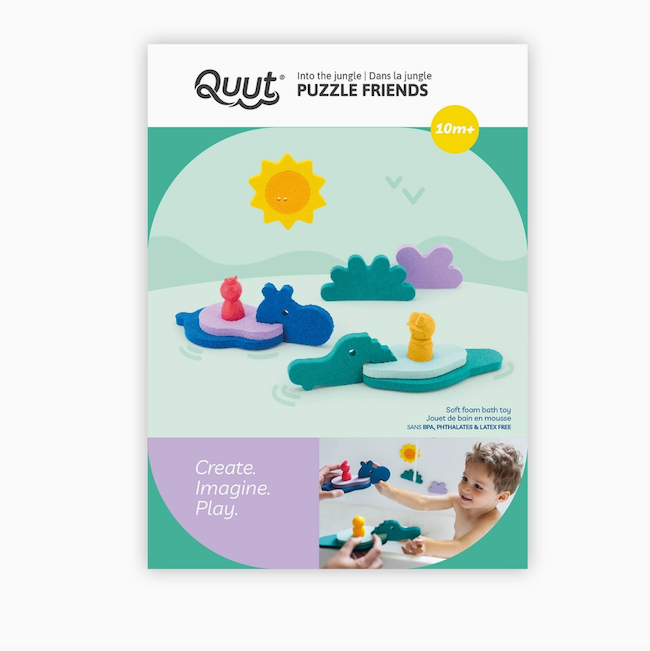 Quut Puzzle Friends - Fun in the Water - Into the Jungle