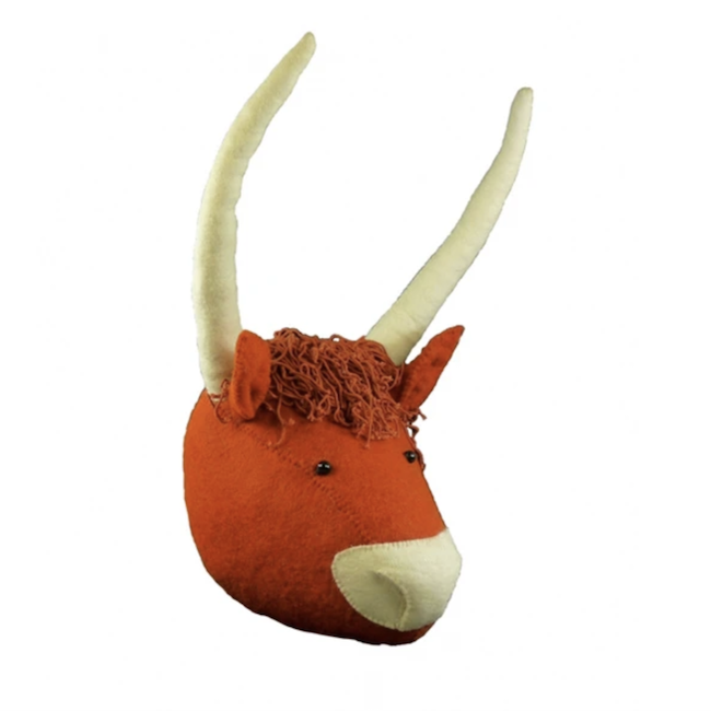 Highland Cattle Wall Mount Head