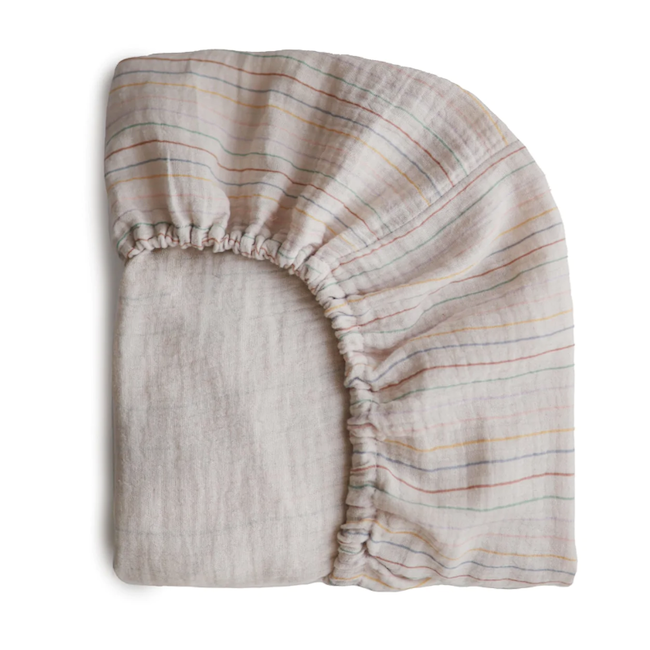 Extra Soft Muslin Crib Sheet - Retro Stripes