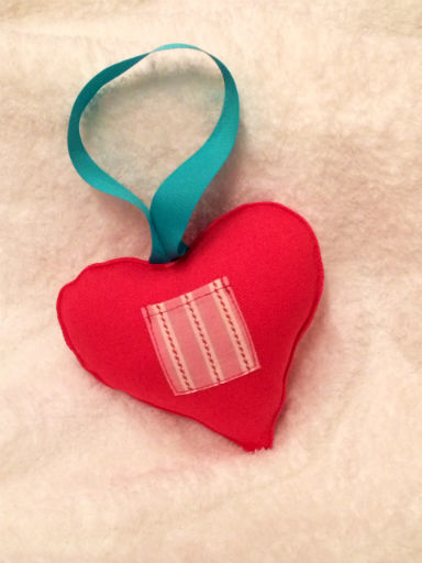 Pink Heart Tooth Fairy Pillow