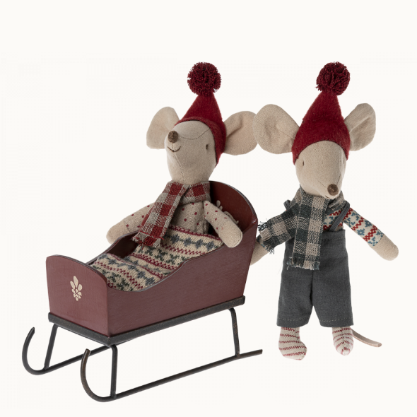 Sleigh, Mouse - Red