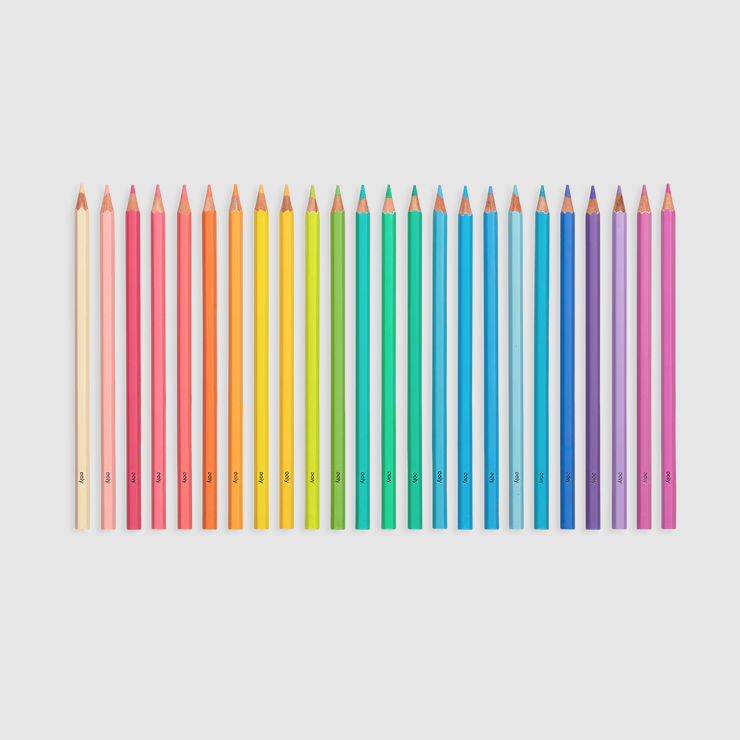 Pastel Hues Colored Pencils - Set of 24
