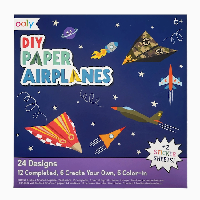 D.I.Y. Paper Air Planes Activity Kit - Set of 24 Designs
