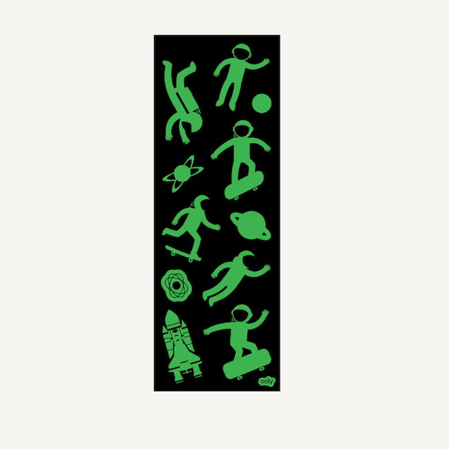 Stickiville Astronauts Glow In The Dark Stickers