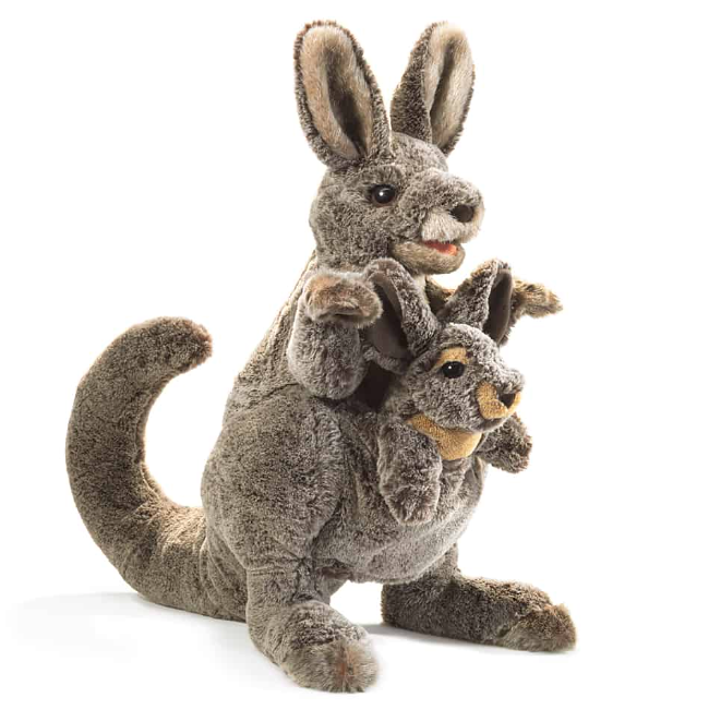 Kangaroo With Joey Puppet