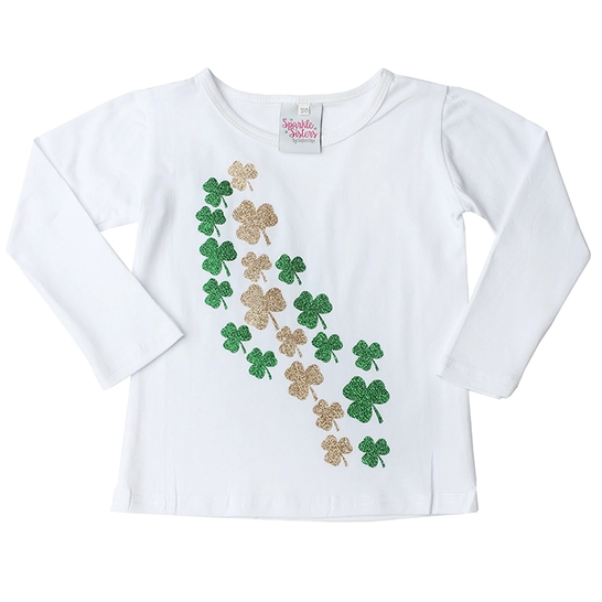 Falling Shamrocks Long Sleeve T-Shirt