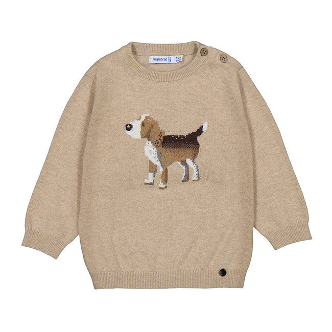 Baby Sweater with Dog Design