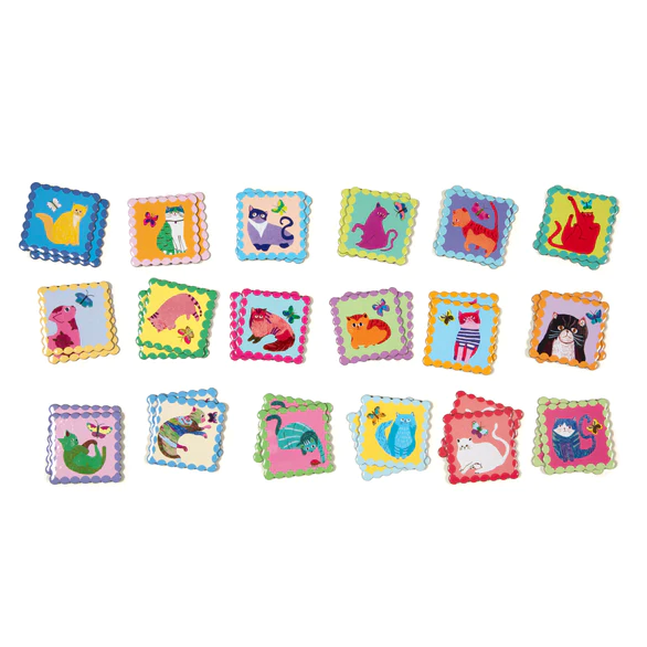 Cats Little Square Memory Game