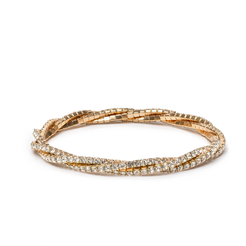 Boutique Diamante Twist Bracelet
