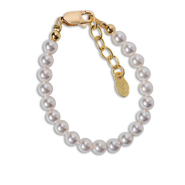 Audrey 14K Gold-Plated Bracelet with Swarovski Pearls