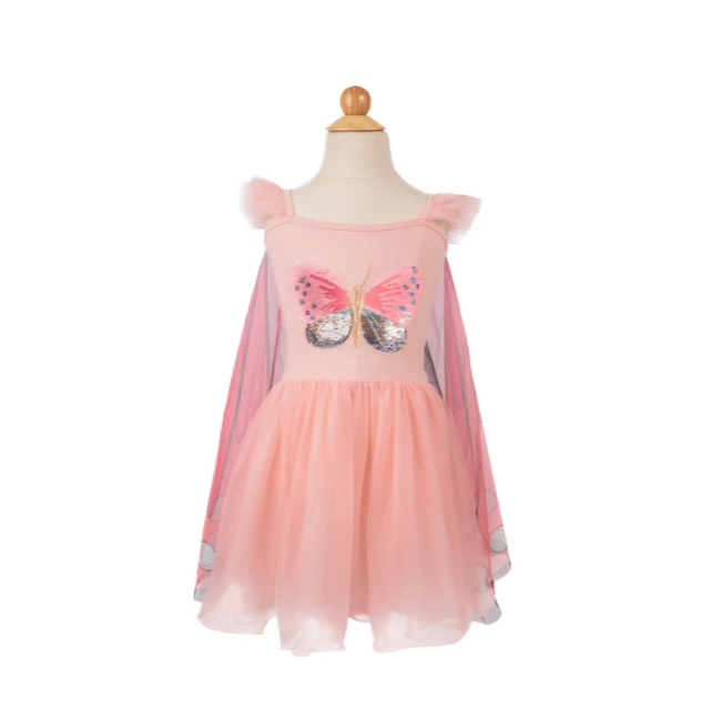 Sequins Secret Butterfly Twirl Dress with Wings