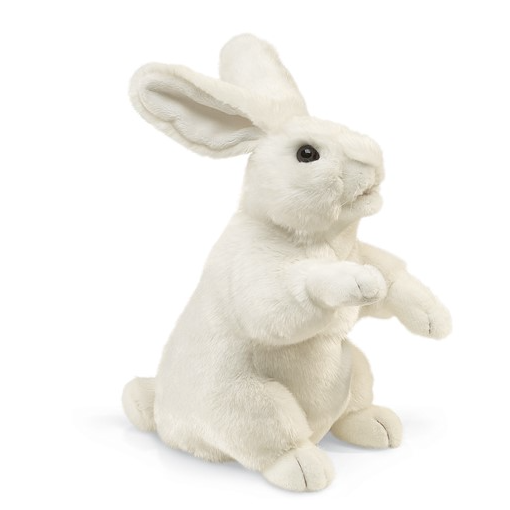 Standing White Rabbit Puppet