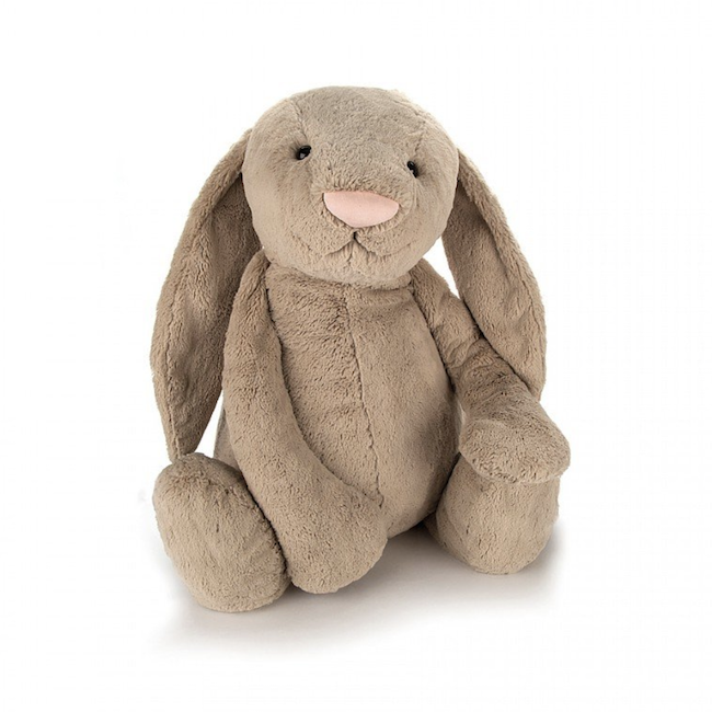 Bashful Huge Beige Bunny