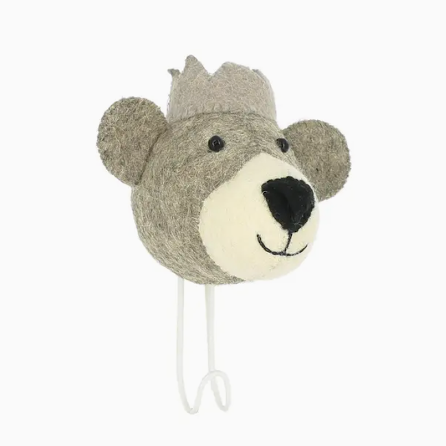 Baby Bear Kids Coat Hook - Blue